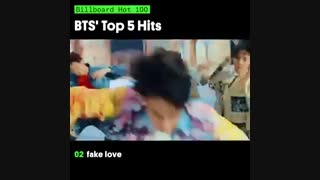 5 موزیک ویدیو برتر بی تی اس از نظر بیلبورد(BTS/mv)