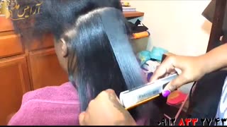 کلیپ آموزش صاف کردن +  ترفند های کراتینه مو