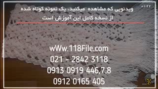 آموزش بافتنی _بافت شالگردن برای کریسمس