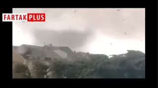لحظات ترسناک گردباد در لوکزامبورگ