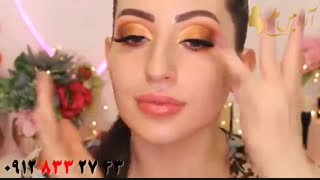 فیلم آموزش آرایش مات با سایه اکلیلی چشم + کانتورینگ صورت