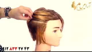 فیلم آموزش کوتاه کردن حرفه ای مو مدل صدفی