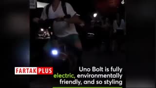 اسکوتر جذابی که شبیه به موتورسیکلت تک چرخ است