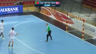 دیدار تیم های ملی هندبال پرتغال و دانمارک در رده بندی قهرمانی نوجوانان جهان2019