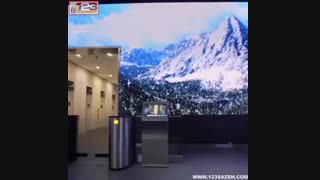 ایده ای بسیار جالب برای ورودی اصلی ساختمان