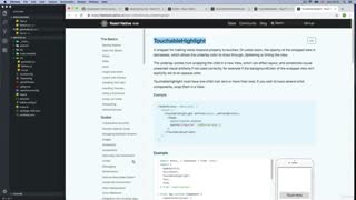 آموزش React Native|آموزش React Native: اطلاعات بیشتر در مورد touchables