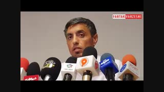 مصاحبه مطبوعاتی خطیبی بعد از اولین پیروزی فصل