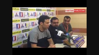 مشروح صحبتهای تارتار بعد از تساوی در آبادان