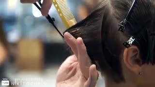 آموزش مدل مو کوتاه دخترانه حاشیه دار- مومیس مشاور و مرجع تخصصی مو