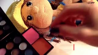 آموزش عروسک بافتنی با دو میل