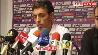 صحبت‌های خطیبی بعد از پیروزی برابر شاهین