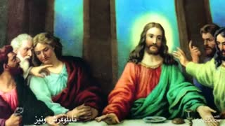 تابلو فرش چاپی طرح شام آخر