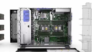 مشاهده ساختار داخلی سرور hp