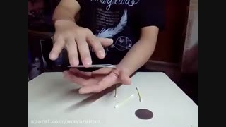 آموزش تله کینری پیشرفته معلق کردن کارت در هوا واقعی!