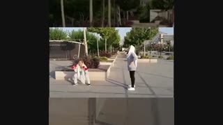 فیلم تمرینات و حرکات فیتنس بانوان در فضای باز