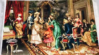 تابلو فرش چاپی طرح مینیاتوری