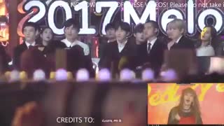 Exo reaction to red velvet @ MMA 2017