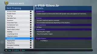 آموزش ویدئویی بازی PES2019 به زبان فارسی (تمرین دادن بازیکنان در ML بخش دوم)