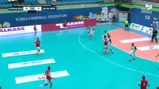 دیدار تیم های هندبال بربر و الوحده در قهرمانی باشگاه های آسیا2019