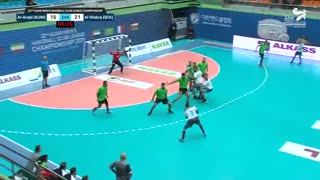 دیدار تیم های هندبال العربی و الوکره در قهرمانی باشگاه های آسیا2019