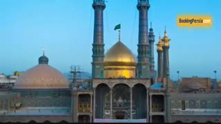 حرم حضرت فاطمه معصومه با معماری خاص در شهر قم - بوکینگ پرشیا