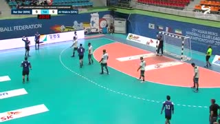 دیدار تیم های هندبال بربر و الوکره در قهرمانی باشگاه های آسیا2019