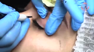 آموزش میکروپیگمنتیشن خط  چشم | هاشور بن مژه