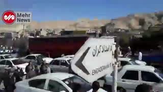 تجمع آرام در برخی خیابان های لرستان