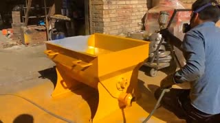 مراحل رنگ کاری دستگاه ملات پاش