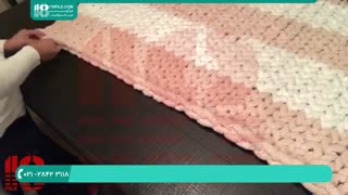 تریکو بافی پتو یک نفره