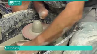 آموزش ساخت گلدان سفالی