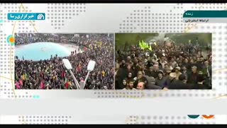 راهپیمایی مردم تهران در اعتراض به اغتشاشات