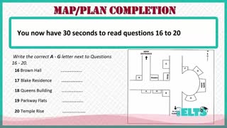 سوالات نقشه ای (Map Completion) لیسنینگ آزمون آیلتس