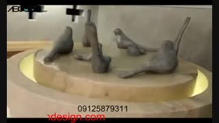 نمونه ای بسیار زیبا از طراحی داخلی خانه سنتی و آبنما سنگی